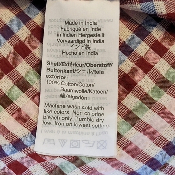 Madewell Plaid Shirt Small Women's Cotton Crop Top Front Tie Knot - Picture 10 of 15